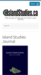 Mobile Screenshot of islandstudies.ca