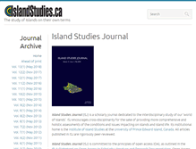 Tablet Screenshot of islandstudies.ca